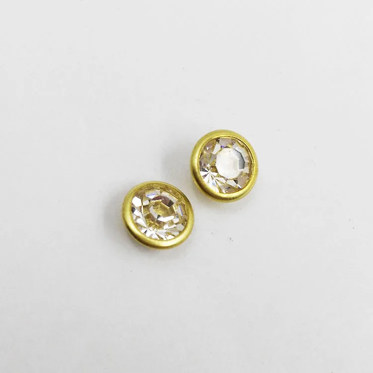 7mm Jeans And Leather Decorative Crystal Rhinestone Rivets Buy Metal