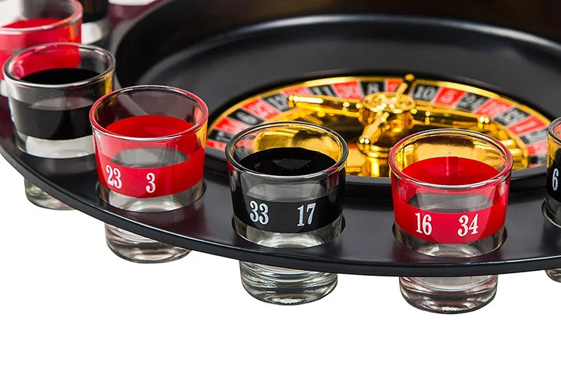 Trinkspiel Roulette 16 Schnapsgläser Trink Spiel Partyspiel Shotglas Schnapsglas 