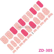 2015 ZD305 1 sheetsfashion rose mds series 3d wrap nail art polish stickers 30 strips each