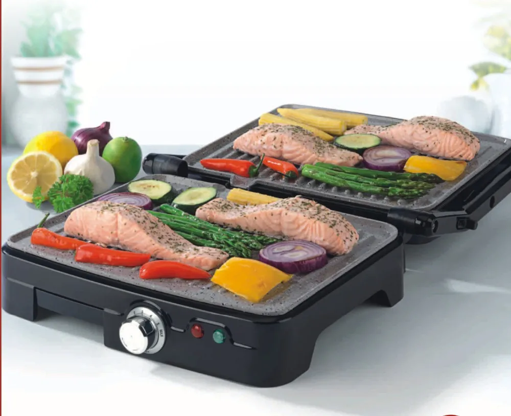 4pcs Contact Grill / Press Grill Sandwich Grill 180 Degree Opening