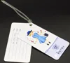 loop attached customized luggage tag with metal eyelet (PT-888)