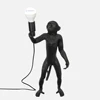 Home Decor Lighting White Black Gold Resin Animal Lamps Design Standing Monkey Table Lamp