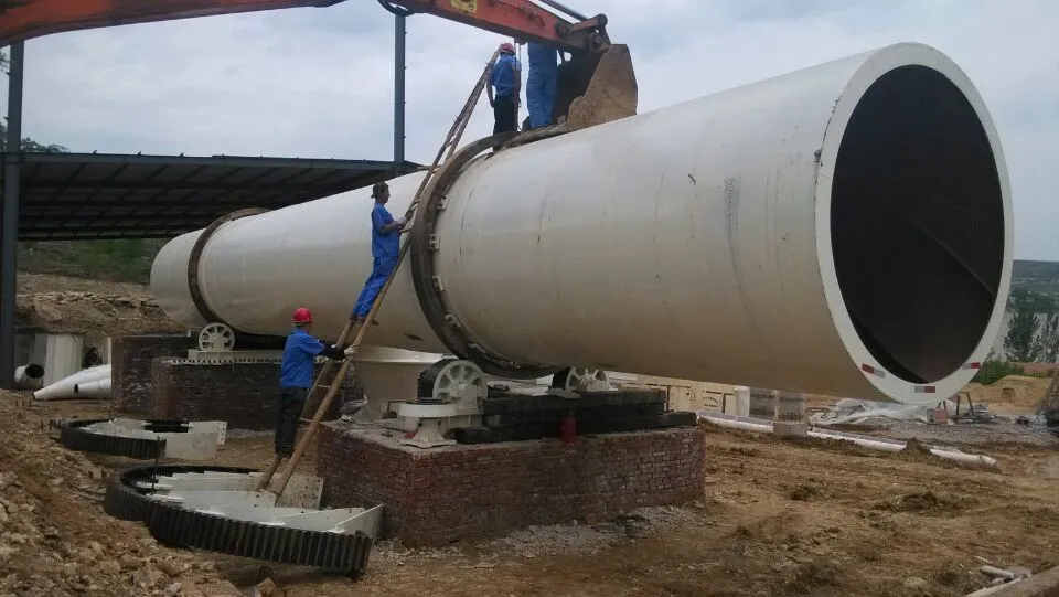 Bailing-rotary dryer installation on client\\'s site4.jpg