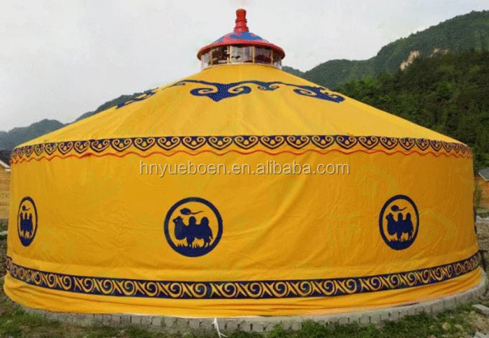 camping mongolian ger yurt .png