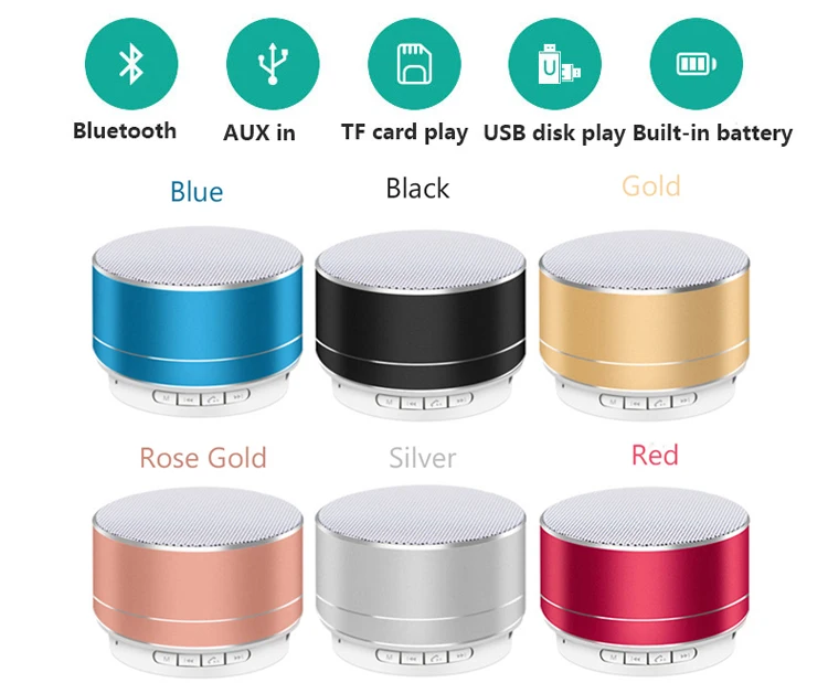 Customized logo print mini wireless speaker with FM radio - ANKUX.COM