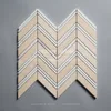 Beige Marble Mosaic Tile for Living Room TV Wall Units