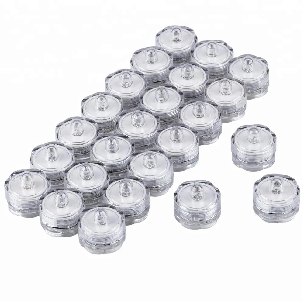 2 * CR2032 Battery Operated Multiple Color Submersible LED Tea Lights