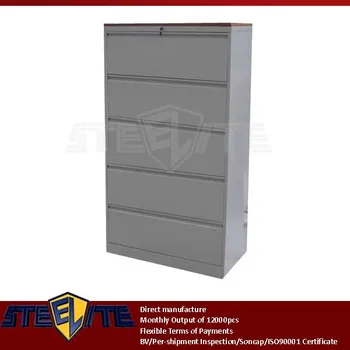 Large 5 Layers Low Price Metal Cabinet Wooden Multi Drawers