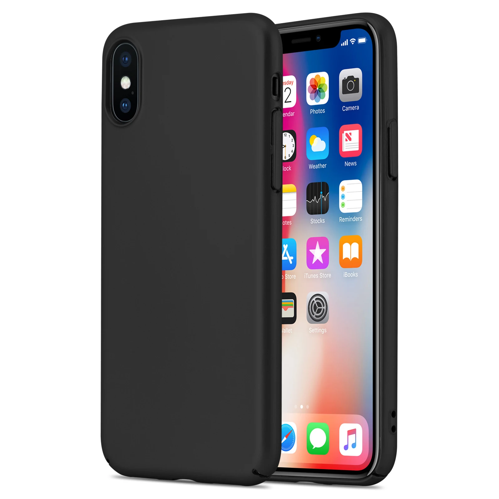 Iphone x черный чехол