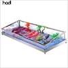 Food and beverage service equipment large ice bucket ice storage bin led lighted acrylic ice tank catering