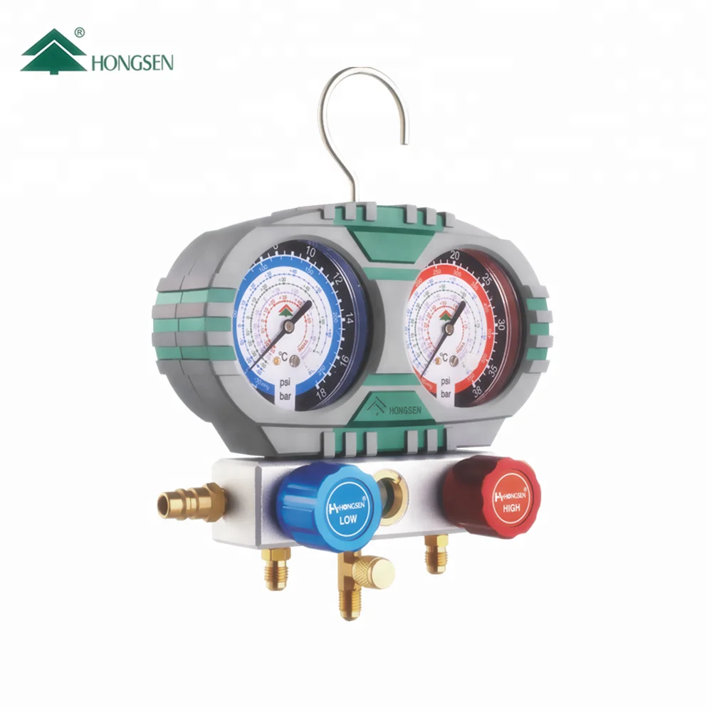 R32 R410a Refrigeration Double Manifold Pressure Gauge Set Buy Hvac