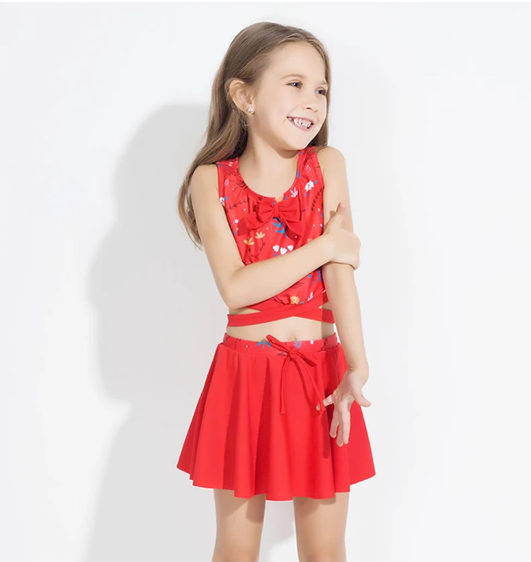 Download Girl Red Tankini Swimwear Children Bikini Wholesale Children Swimsuit Swimwear Beachwear - Buy ...