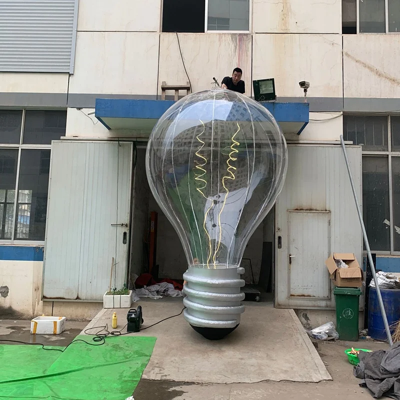 Giant Inflatable Led Light Bulb Balloon / Inflatable Replicate Light