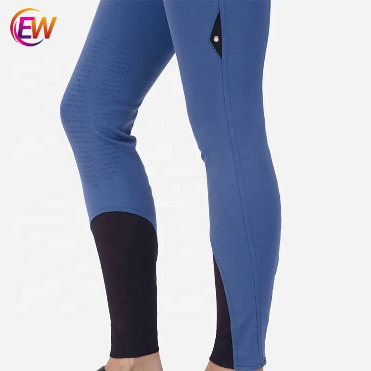 EW Horse Women Active Silicone Grip Full Seat Horse Riding Clothing Tights 