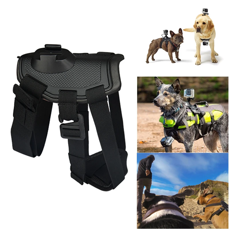 Pettorina dorso+petto cane supporto riprese video per Gopro HD Hero 4 3 3 2 1