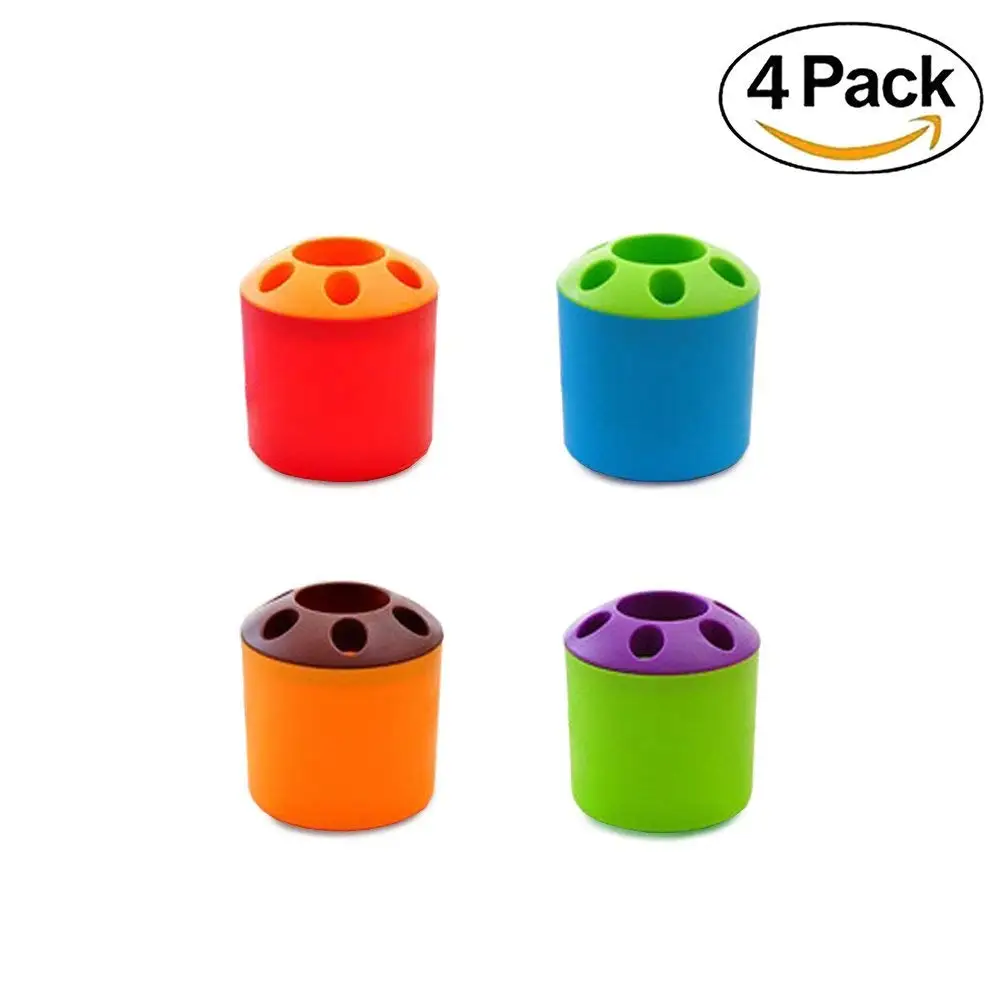 Toothbrush Holders-Space-saving Garnish Toothbrush Holder with 4PCS Include 24 Holes,for Toothpaste,Toothbrushes,Office Pen etc.