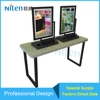 Double Sides two Mirrors Cosmetic Display Stand Customers Experience Zone/Test Table/Stand