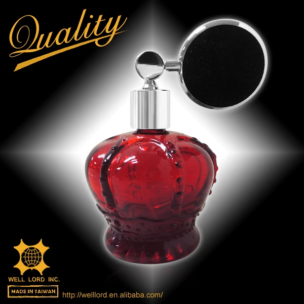Red Body Flat Bulb Luxury Bottle India Perfume Bottle Dog Accessories