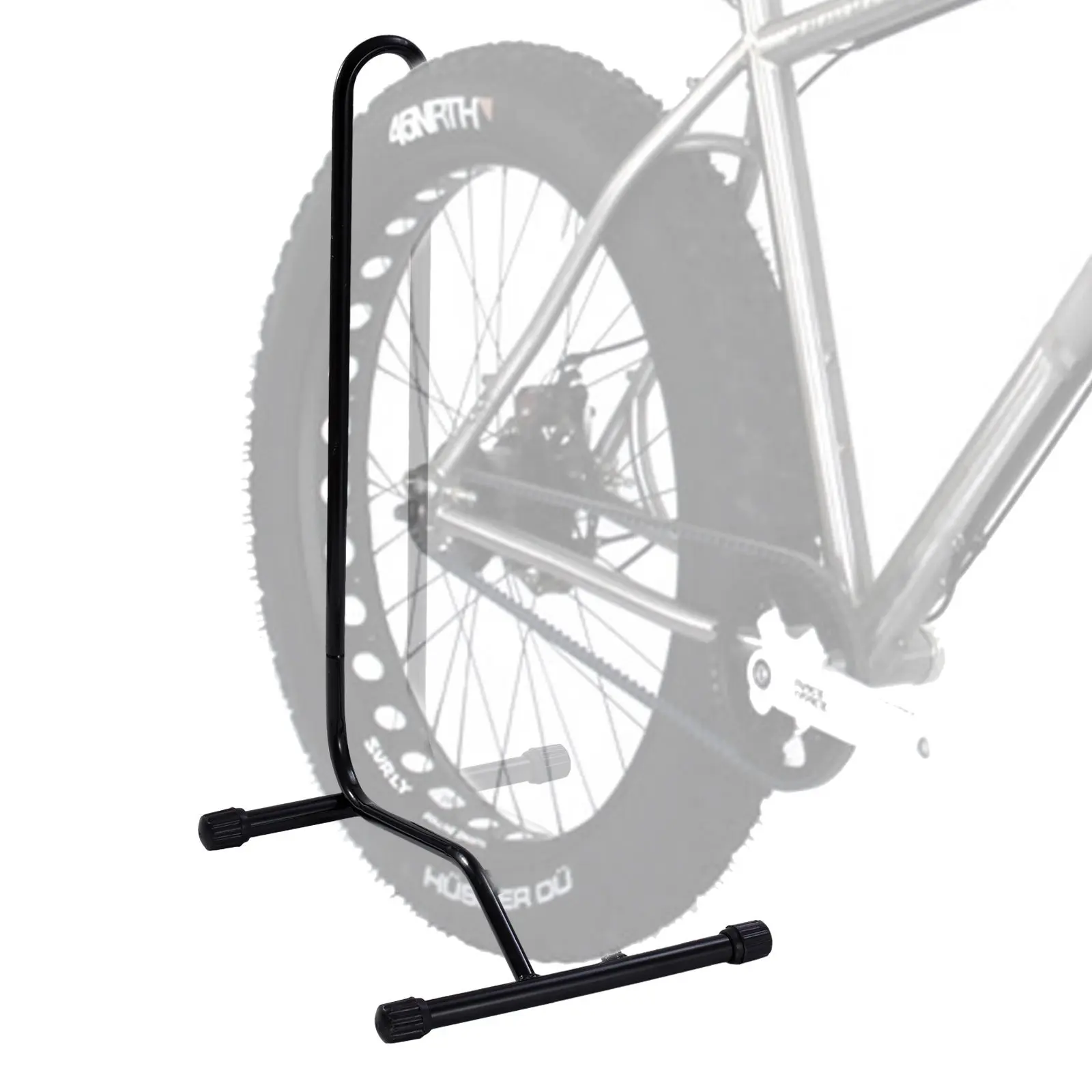 single bicycle floor stand
