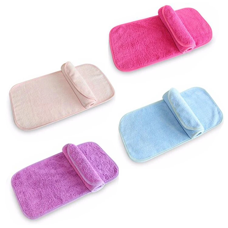 Women Microfiber Make Up Cloth 100 Microfiber Fabrics Face Towel Coral