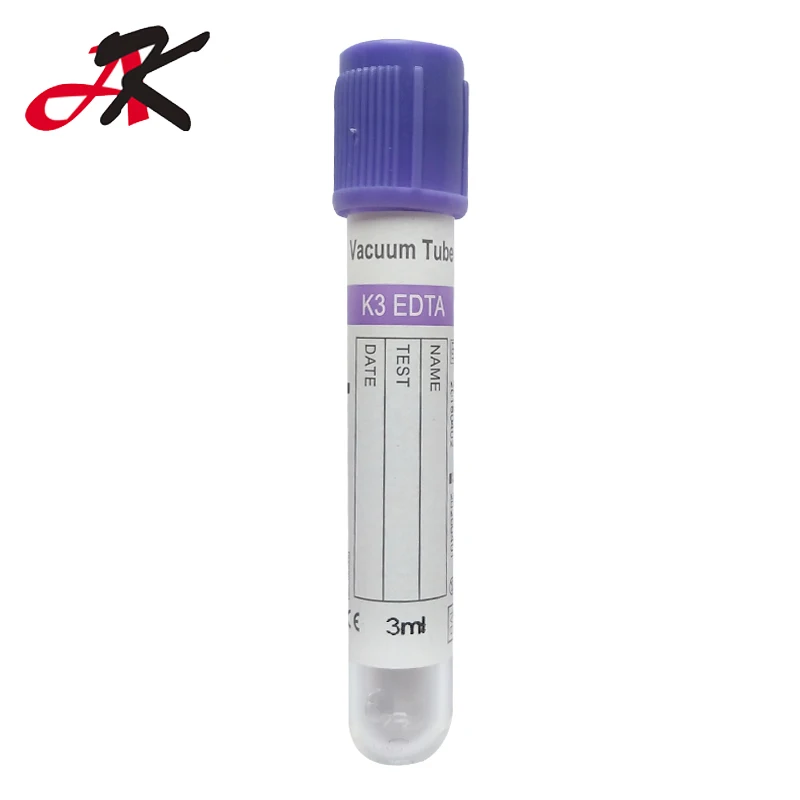 Medical Disposable Lavender Cap General Hematology Test Edta Blood