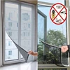 Insect Bug Mosquito Window Magnetic Mesh Screen Curtain Protector Net With Tape
