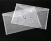 Waterproof Transparent White A4 Letter Size Plastic Organized Document Envelopes File Bag With Snap Button Closure