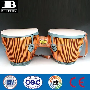 Pvc Inflatable Bongo Drum Toys Display Plastic Set Pvc Inflatable Bongo Drum Toys Display Plastic Set Portable Fake Party Musical Instruments