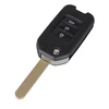 CS003026 folding flip remote key shell fob case with 3 button for 2014 Jade Civic ACCORD CITY ODYSSEY key with logo