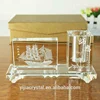 Fashion crystal logo custom crystal pen holder office desktop furnishing articles