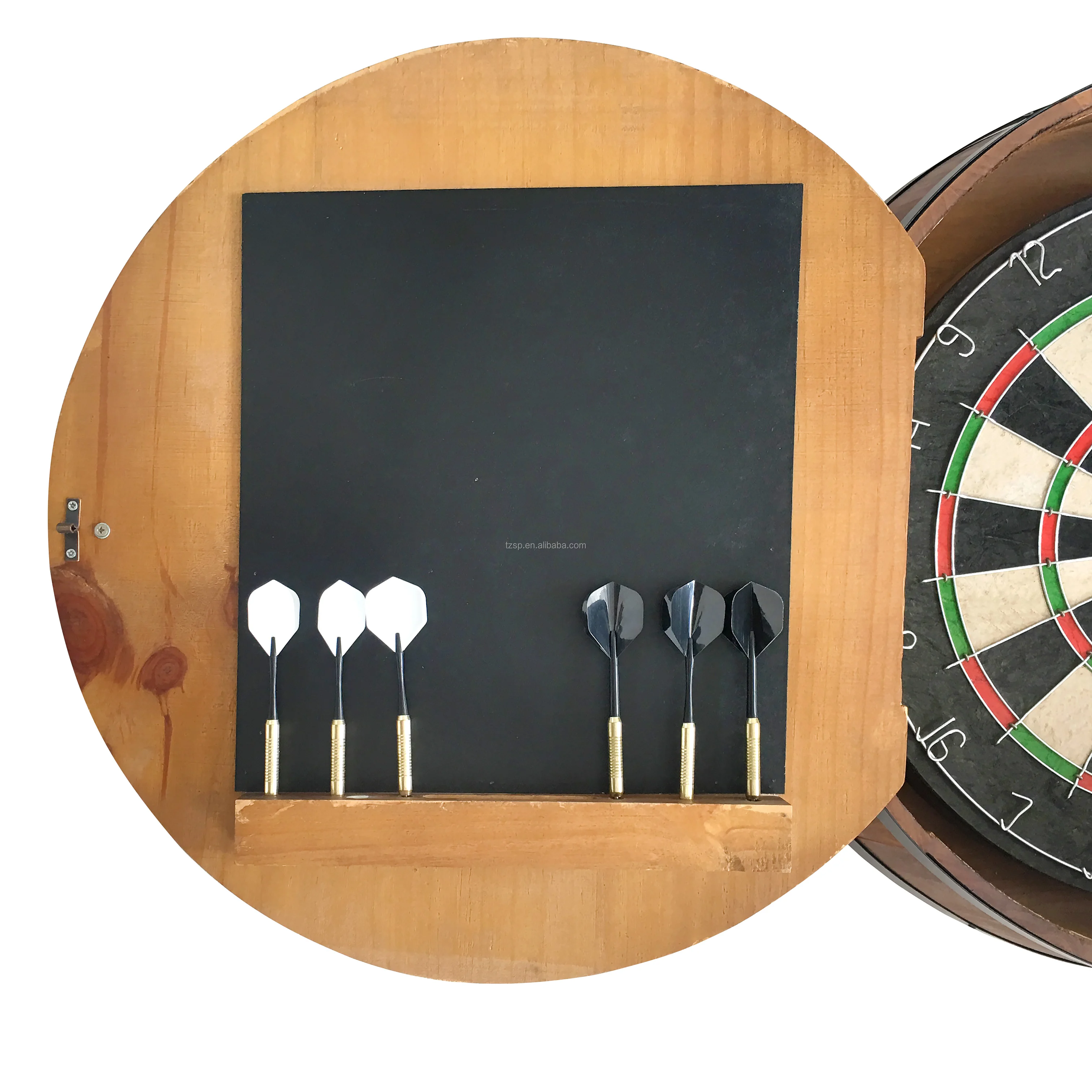 Professional Dartboard With Deluxe Wooden Darts Wooden