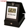 Promotional Gifts custom Foldable pu leather handmade unique desk clock digital table clock lcd clock