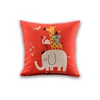 Factory direct sales custom digital print cushion cover Cotton and linen style fabrics Cloth decoration Interesting pillowcase