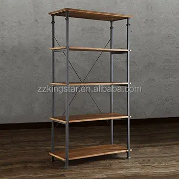 Living Room Furniture Wooden Top Metal Frames Stand Bookcase Buy