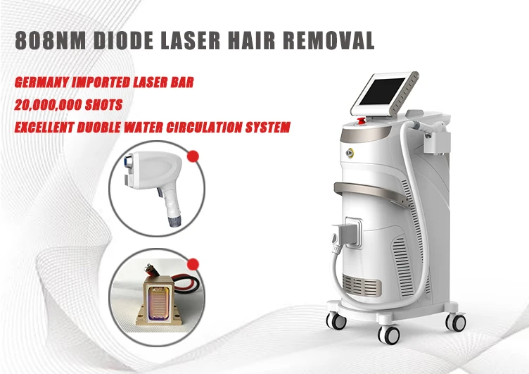 Germany Epilation Vertical Type Permanent 808nm Diodes Laser Hair