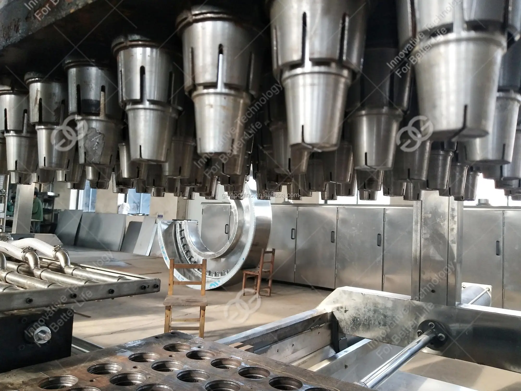 Commercial Automatic Crispy Ice Cream Cone Maker Product Line Sugar