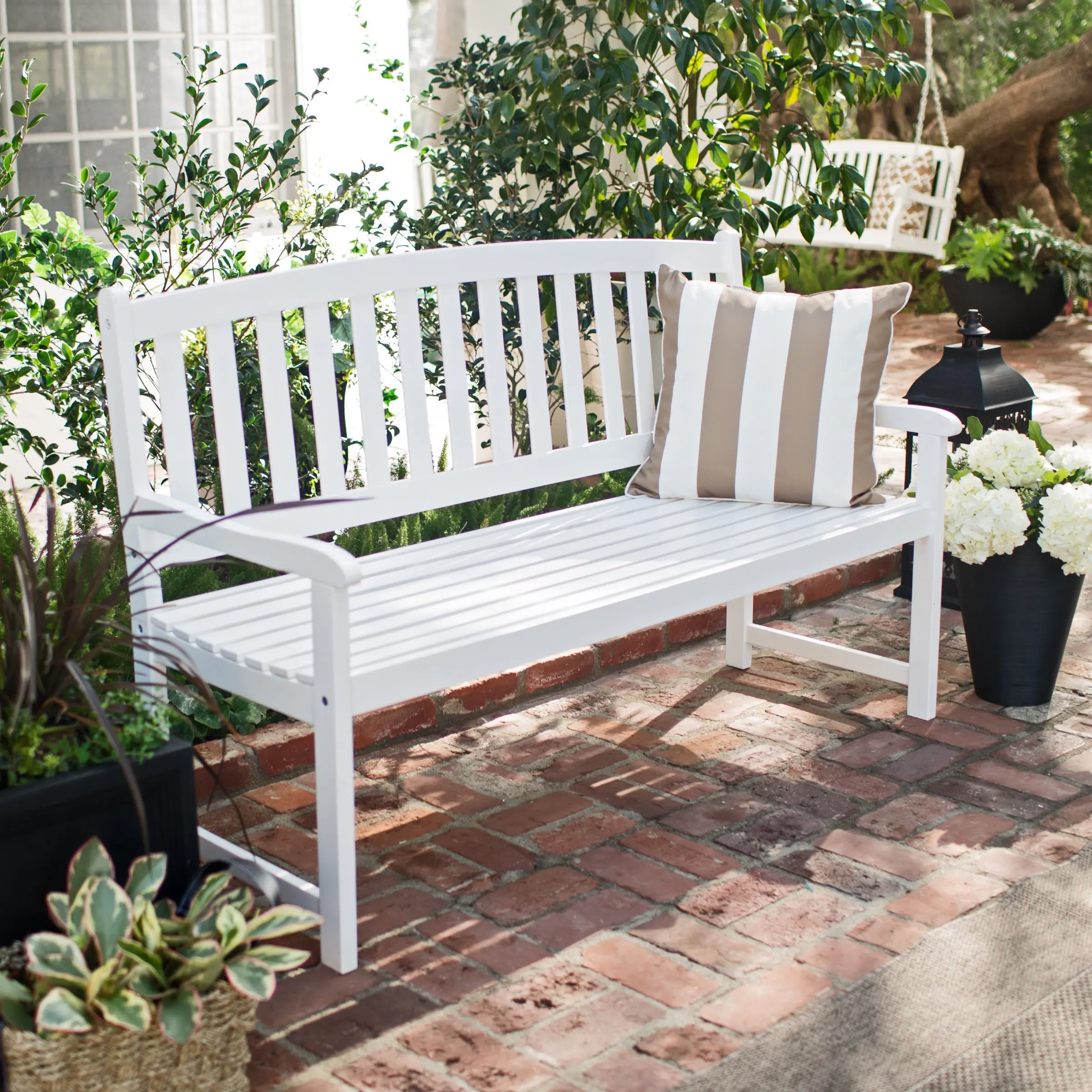 C Coast Pleasant Bay 5 Ft Curved Slat Back Outdoor Wood Curved Slat Back Outdoor Wood Bench