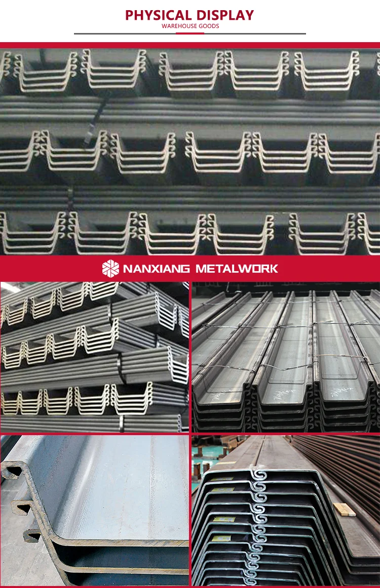 Low Price U Type Hot Rolled Steel Sheet Pile Korea U Type Hot Rolled