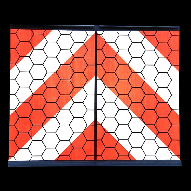 S495A Hi Vis Customized Warning Marking For Tail Lifts Reflective Flags