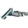 PP PE plastic film recycling compactor water ring single screw pelletizing granuating machine line