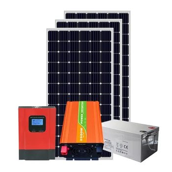 Off Grid 1000w 600w 500w 400w Solar System Home Power Kit With Battery ...