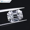 Tianyu Gem Lab Created DEF GH Elongate Rectangle Shape Old Mined Cut Loose Moissanite With Long Culet