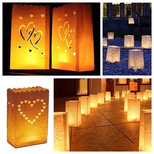 Fireproof Luminary Lantern Paper Candle Bags For Christmas Party Wedding