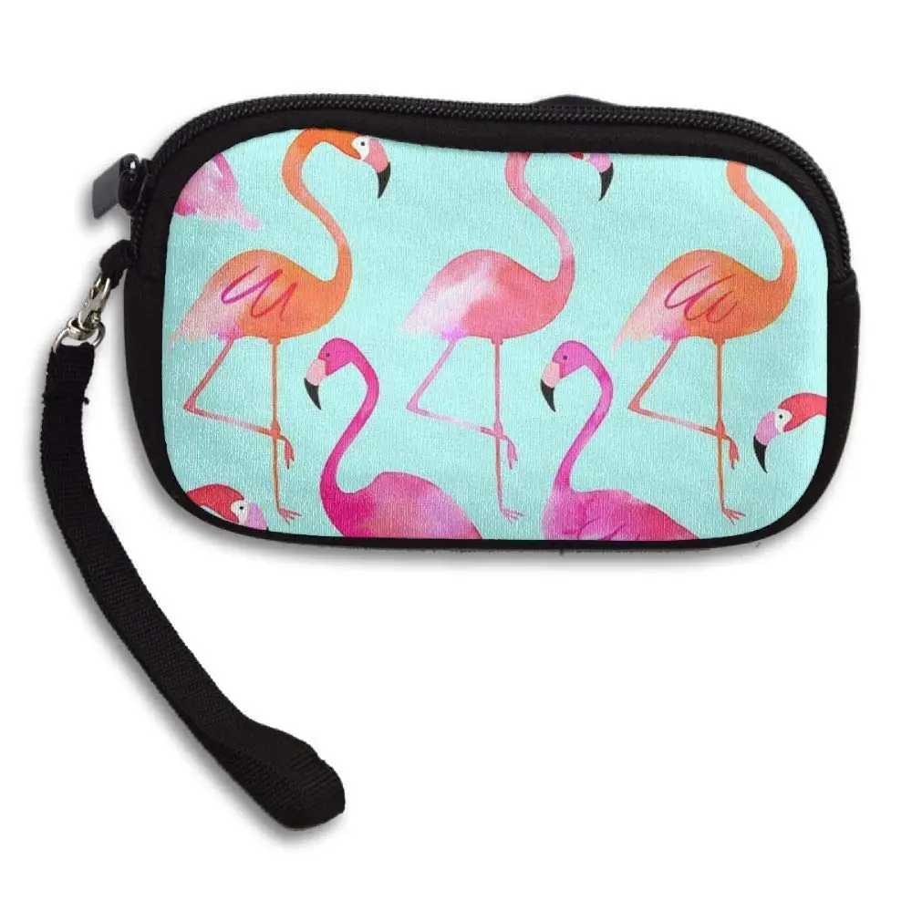 WCVRUT Unisex Clutch Wallet For Woman Ladies -Flamingos Long Purse Bag Men Gentlemen