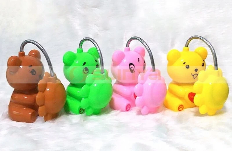 mini bombillas de oso de dibujos animados lampara de lectura led de escritorio recargable mini 12 uds buy lampara led de lectura lampara led de