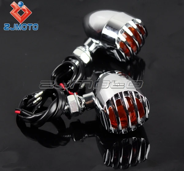 Motorcycle Turn Light LED Turn Light Grille Turn Signal Lamp for Shadow Aero Phantom VLX 750 1100 VF Magna Stateline