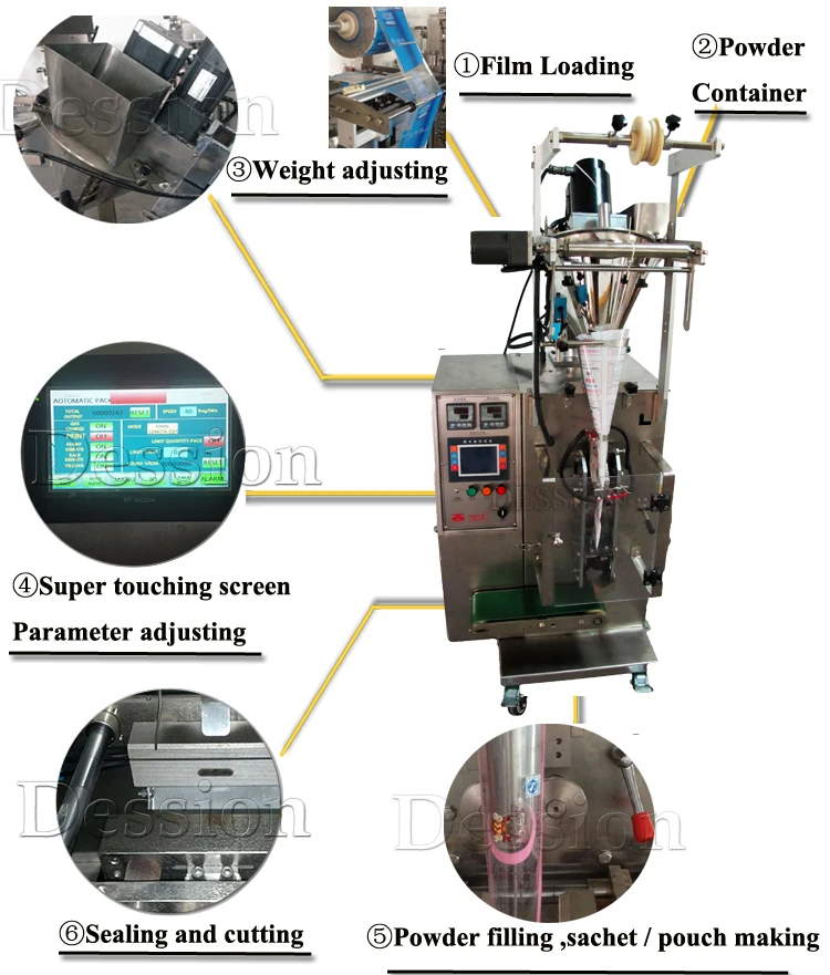 Automatic Sachet Glitter Powder Packing Machinery Ds200c Buy Glitter