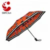New Design Auto Open Flower Printing 3 Folding Umbrella