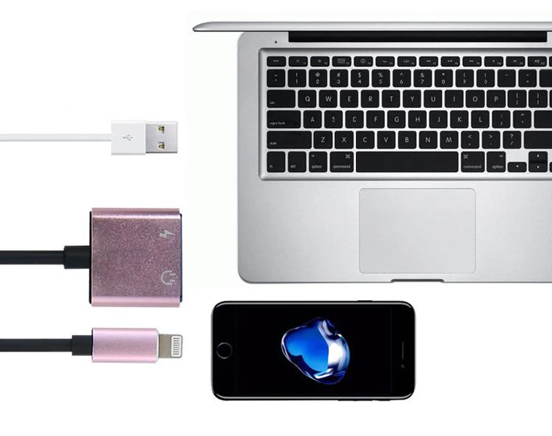 high quality cell phone adapter headphone charging adapter