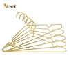 XunZe double heavy duty gold metal wire suit coat hangers for clothes